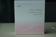 Rosa Sade-Papier-Verpackenkasten-weiße Karte für Ginseng-Kollagen-Kosmetik-Maske