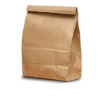 Kundengebundene natürliche Kraftpapier-Papiertüten für das Verpacken der Lebensmittel, einfacher Brown-Papier-Beutel