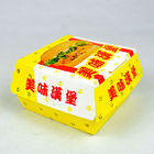 Nahrungsmittelgrad-Wegwerfpapierkasten-Hamburger-Verpackenkasten mit kundengebundenem Logo
