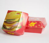 Großer Biodegradble-Hamburger-Papierkasten-Verpackenkasten für Burger
