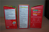 Kundengebundene Wellpappe-Kasten-Pakete mit dem heißen Stempeln, rot