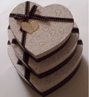 Herz geformter dekorativer Luxus bereitete Geschenk-Papierkasten, Creme-Papierkasten für Schokolade auf
