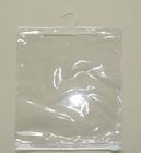 PET Plastikbeutel mit Reißverschluss, die mit Haken-/Unterwäsche-Kleidungs-Klarsichtbeutel verpacken