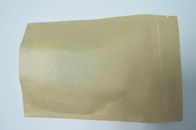 Klare vordere Seitendichtungs-Tasche Brown-Kraftpapier-drei für das Plätzchen-Verpacken