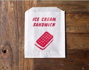 Besonders angefertigt, Erdnuss/Eiscreme-Sandwich-Verpackennahrungsmittelpapiertüte druckend