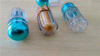 Plastiktablettenfläschchen des blauen achteckigen Form-freien Raumes leeren Medizin-Flaschen