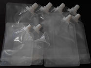 4oz 8oz 16oz 32oz PA/PE stehen oben transparente Tüllen-Tasche für das Wein-Verpacken