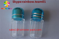 Plastiktablettenfläschchen für Verkauf capsul Behälter Dick formten die blauen sechseckigen Kapselbehälter der Flasche und achteckige Form