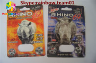 des Kapselformbehälter-freien Raumes rhino7 u. des Nashorns 25 kapselt leerer Plastik Sextablettenfläschchenbehältersex-Pillenkapsel ein