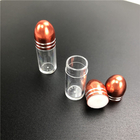 Pille Flasche Klar Kleine Kapsel Kugelförmige Behälter mit Metallkappe Für Nashornpille