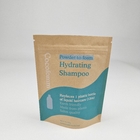 Doypack Ziplock Braun Weiß Kraft Handwerkspapier Stehbeutel Lebensmittelverpackungen Geruchssicherung Reißverschlussbeutel
