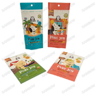 Durchsichtige Tierfreuden Packungen Steh-Zipper-Taschen Lebensmittelmaterial-Taschen