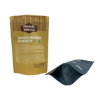 Kraft Braun Papier Snack Tasche Verpackung Stehen Tasche Flachen Boden Mit Reißverschluss