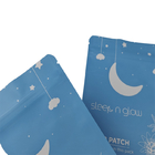 Personalisiertes Logo Kunststoff Drei Seiten versiegelt Kleines Beutel für Schlafpflaster wiederverschließbare Mylar Taschen für Nippelpflaster