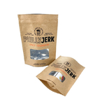 100% biologisch abbaubare geruchsichere Papierverpackung für Mango Pulver Teeknüsse Haustierfutterbeutel Weiße Kraftpapierbeutel