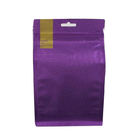 Großhandelsaluminiumfolie-Zinn-Bindungs-flacher Block-Unterseiten-Kaffee-Verpackentasche mit Entgasungsventil 500g 1kg