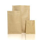 Klare Front kundengebundene Seitendichtungs-Verpackentasche des Papiertüte-Zipverschluss-drei für Süßigkeits-Nüsse