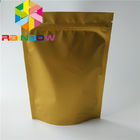 Die verpackende Glod-Farbimbiss-Tasche, Reißverschluss stehen oben Taschen für Protein-Pulver/trockene Nuss