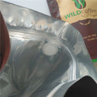 Die wiederversiegelbaren Teebeutel, die Aluminiumfolie verpacken, stehen oben Kaffee-Tasche mit Ventil