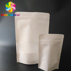 Weiße verpackende Kraftpapier-Plätzchen-Taschen, Folien-Taschen-verpackendes Mattoberflächenende
