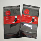 Reißverschluss Druckplastiktasche-klar Fenster-Unterwäsche, die schwarzen Doy-Satz für Socken verpackt