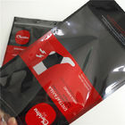 Reißverschluss Druckplastiktasche-klar Fenster-Unterwäsche, die schwarzen Doy-Satz für Socken verpackt