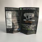 Die Nahrungsmittelgrad-Plastikbeutel, die Matt-Oberflächen-Kaffee-Tasche FDA mit Reißverschluss verpacken, markierten