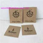 PET beschichtete Verpackung mit Reißverschluss sackt Papiertüte-Beutel kundengebundene Größen-Kraftpapier-Taschen für Kaffee/Tee/Imbiss ein