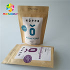 Freundlicher Folien-Beutel-Verpackennahrungsmittel-Grad-Logo mit Reißverschluss Druck-Kraftpapier-Kraftpapier Eco