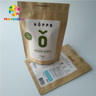 Freundlicher Folien-Beutel-Verpackennahrungsmittel-Grad-Logo mit Reißverschluss Druck-Kraftpapier-Kraftpapier Eco