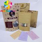 Umweltfreundliches Nahrungsmittelpapierkasten-Verpackenheißsiegel-Ventil mit Reißverschluss für Kaffeebohne