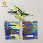 Kundenspezifischer kosmetischer Verpackentaschen-Plastikhologramm-Plastik-Reißverschluss mit klarem Fenster