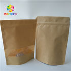 Brown-Kraftpapier-Heißsiegel-Verpackentaschen fertigten Größe für Plätzchen/Kaffeebohnen besonders an