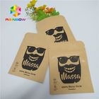 Brown-Kraftpapier-Heißsiegel-Verpackentaschen fertigten Größe für Plätzchen/Kaffeebohnen besonders an