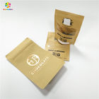 Kraftpapier-Imbiss-Tasche, die Plastik-feuchtigkeitsfestes mit Reißverschluss für verpackende Pulver-Trockenfrüchte verpackt