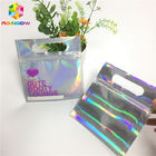 Digital-Druck-Folien-Beutel, der klare vordere Hologramm-Zipverschluss-Tasche für kosmetische Probe verpackt