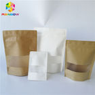 Weißes Brown Papier-kundengebundenes Drucken des wiederverwendbare Laminierungs-Plastikverpacken- der Lebensmittel