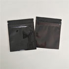 Wiederverwendbares freies schwarzes Kissen-Kräuterweihrauch Bpa, der glatte Aluminiumfolie-Reißverschluss-Taschen verpackt