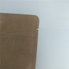 Flache Unterseiten-Beutel Aluminiumfolie-Seiten-Keil aufbereiteter Kraftpapier-Kaffee-Tasche Doypack