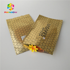 Glatte Mattplastiktaschen mit Reißverschluss, die metallisches Goldfolien-Kissen für Cbd Kratom verpacken