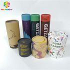Rundes Kraftpapier-Kasten-Verpackenrohr drücken Farbe des Deckel-CMYK für das Verpacken der Lebensmittel hoch