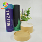 Das grüner Tee-Medizin-Tablet-Verpacken, das zusammengesetzt ist, drückt besonders angefertigte das Papierrohr-Logo hoch