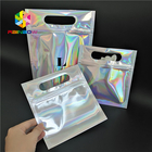 TASCHEN-Hologramm-Folien-Badesalz-Verpackung Skincare kosmetische Verpackenmit Fenster/Aufhänger