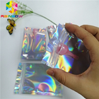 Klarer vorderer Hologramm-Folien-Beutel, der drei Seitenden dichtungs-Taschen-recyclebaren Reißverschluss verpackt