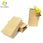 Nahrungsmittelgrad-Kraftpapier-flache Unterseiten-Taschen-biologisch abbaubares fettdichtes Imbiss-Verpacken