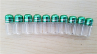 Klare Plastikpille Bottless-Nashorn-Kapsel-Behälter-bunte Metallkappe für Karten 3D