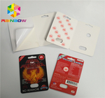 Blasen-Karten-Plastikblasen-Verpackenschaukarton des Nashorn-3d für Kapsel-Sex-Pillen