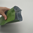 Aluminiumfolie-Unterseiten-Keil sackt das Leck-Beweis-Logo-Druckverpacken mit Reißverschluss ein