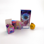 Bunte Wimper-kosmetische Verpackung pro die besonders angefertigte Geschenkbox Shinny Hologramm-Art