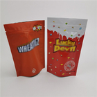 Cbd-Süßigkeits-gummiartige Plastikbeutel, welche Taschen die mit Reißverschluss recyclebar mit Fenster verpacken